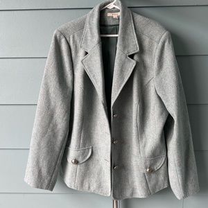 NWT Merona blazer jacket 22W tweed blue green